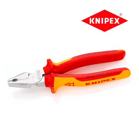 Ізольовані плоскогубці KNIPEX 02 06 180