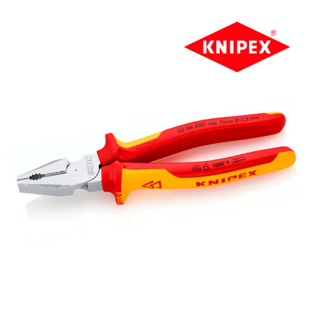 Ізольовані плоскогубці KNIPEX 02 06 200