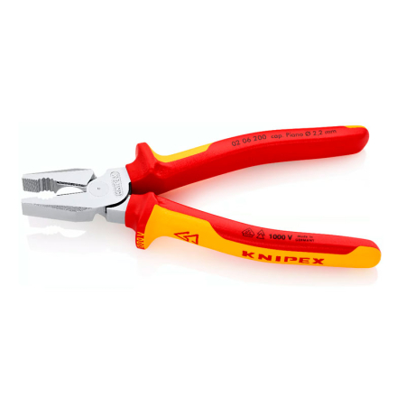 Ізольовані плоскогубці KNIPEX 02 06 200