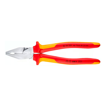 Ізольовані плоскогубці KNIPEX 02 06 225