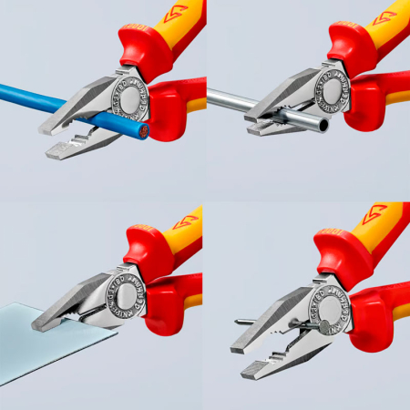 Ізольовані плоскогубці KNIPEX 03 06 180