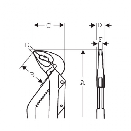 Переставные клещи ERGO™ 8224CIP