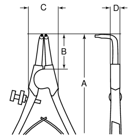 Съемник стопорных колец 2466 B40