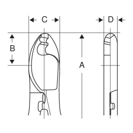 Кусачки-кабелерез BAHCO 2233D-240