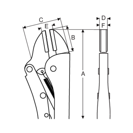 Ручные тиски BAHCO 2958-200