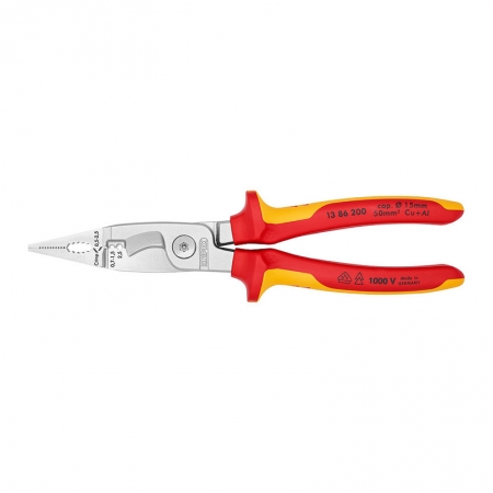 Пасатижі електромонтажні VDE 200 мм - Knipex 13 86 200