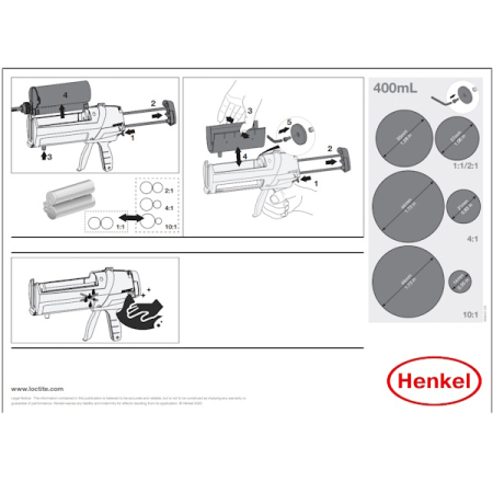 Ручний пістолет для двокомпонентного клею Loctite EQ HD 14