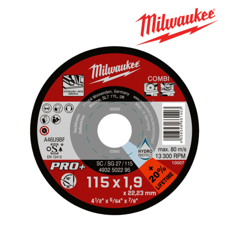 Абразивний диск 115 мм Milwaukee 4932502295