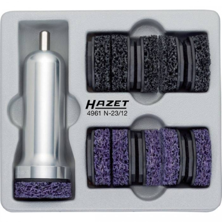 Комплект зачистных кругов с держателем Hazet 4961N-23/12