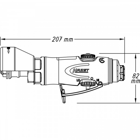 Торцевая зачистная машинка Hazet  9033-10