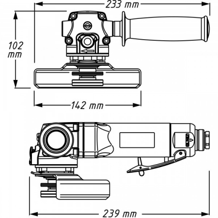Угловая шлифовальная машина Hazet 9033N-7
