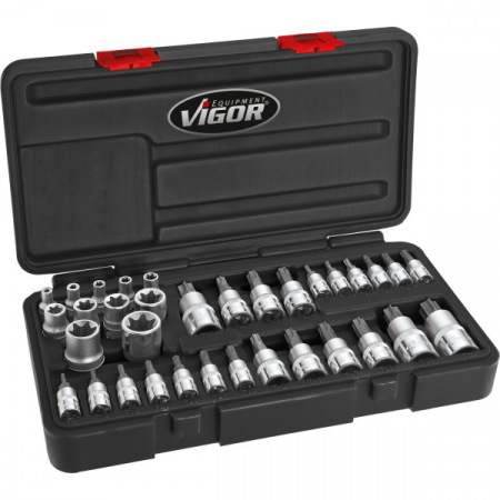 Набір спец головок TORX Vigor V1781