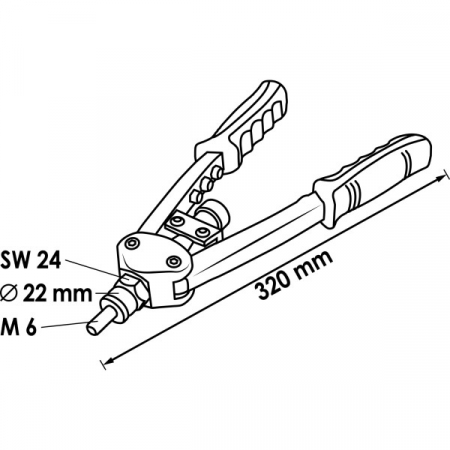 Клепальные клещи Vigor V3735