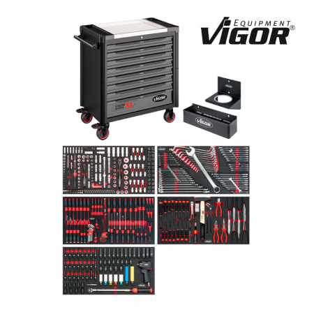 Комплект инструмента в тележке V4481-X/466