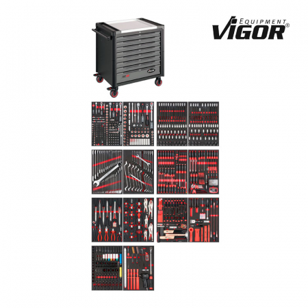 Комплект инструмента в тележке V4481-XD/775