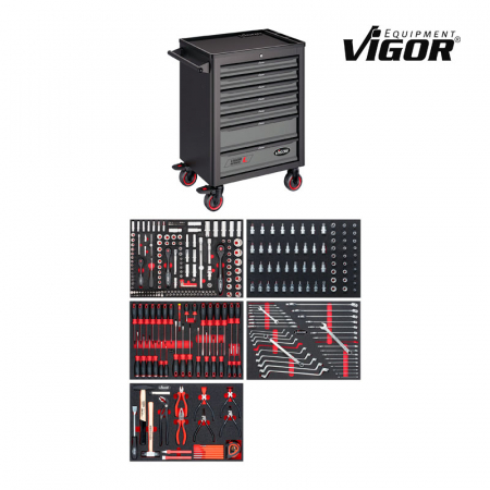 Комплект инструмента в тележке V4560