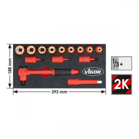 Набір торцевих головок VDE Vigor V5011