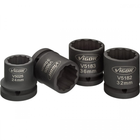 Набор ударных головок 3/4 Vigor V5024