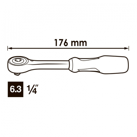 Реверсивная трещотка Vigor V5436