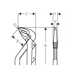 Переставные клещи ERGO™ 8224CIP