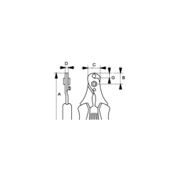 Кусачки для резки кабеля 2235-160
