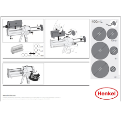 Ручний пістолет для двокомпонентного клею Loctite EQ HD 14
