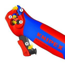 Нож с пяткой KNIPEX 16 50 145 SB