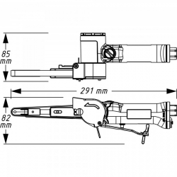 Ленточная шлифовальная машина Hazet 9033N-4