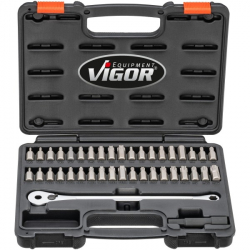 Набор бит с трещоткой Vigor V7784