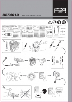 Компрессометр дизельний BAHCO BE5401D
