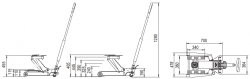 Домкрат подкатной BH1M1000