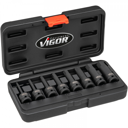 Набор ударных головок HEX Vigor V7019