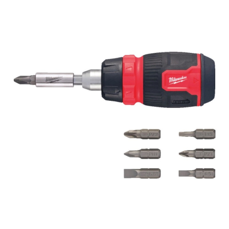 Отвертка с трещоткой и битами MILWAUKEE 4932480581
